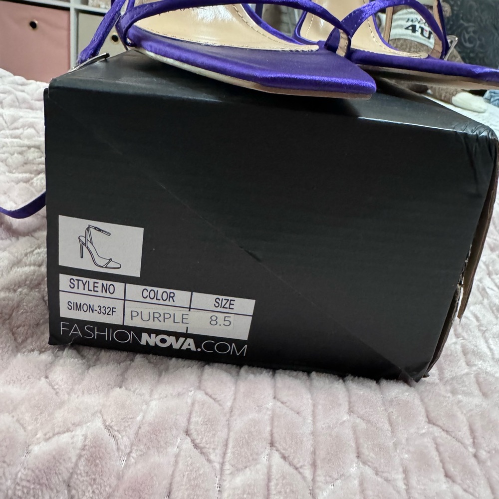 Fashion Nova Vibrant Purple Sandals